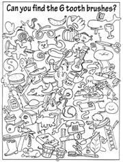 Can you find the 6 tooth brushes?